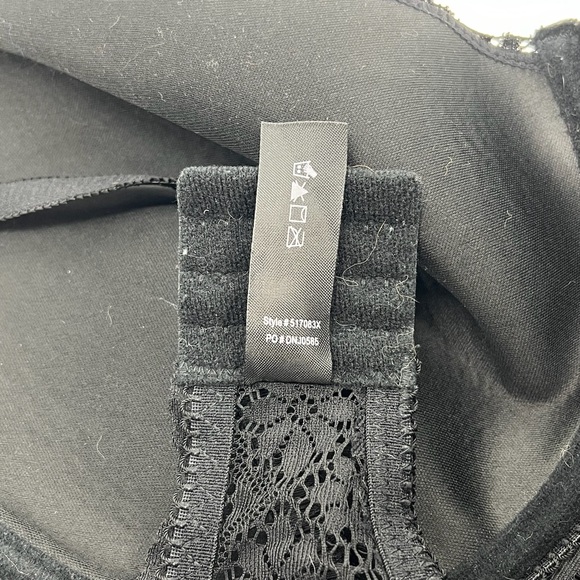 Rene Rocs Black Intimates Sz 3X Sleepwear Lace Trimmed Sheer - Picture 8 of 12